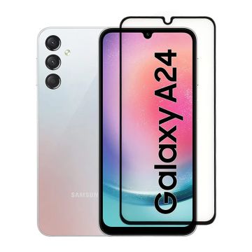 Samsung Galaxy A24 Skärmskydd 3D Härdat Glas - Svart (miljö)- G-SP.se