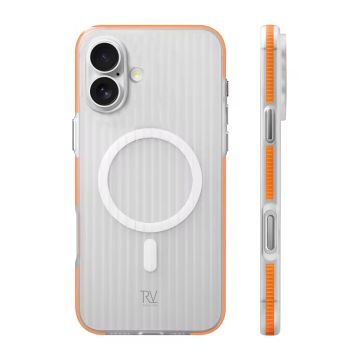 Rvelon Mobilskal Korrugerad Magsafe för iPhone 17 - Orange