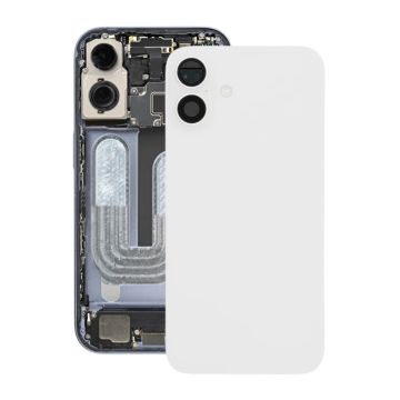 iPhone 16 Plus Baksida Glas Komplett OEM - Vit