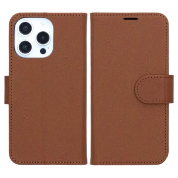 iPhone 16 Pro Plånboksfodral med Stativ - Brun
