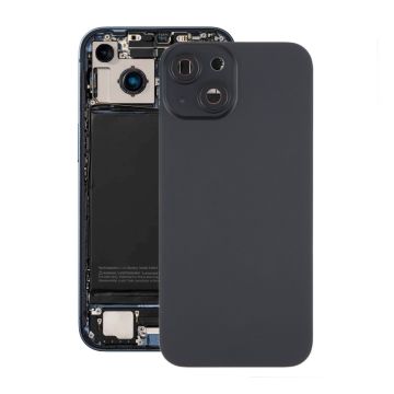 iPhone 15 Plus Baksida Glas med Magnet och Kameralins - Svart