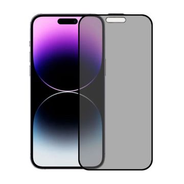 Skärmskydd Privacy Härdat Glas iPhone 16 Pro Max - Svart (miljö)