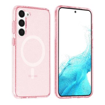 Samsung Galaxy S23 Plus Mobilskal Glitter Magsafe - Rosa