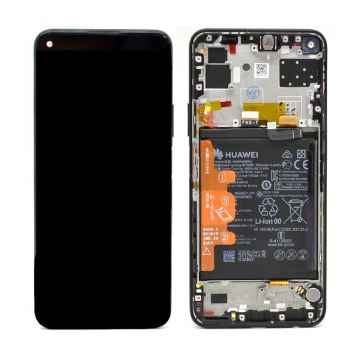 Huawei P40 Lite 5G Skärm/Display med Batteri Original - Svart