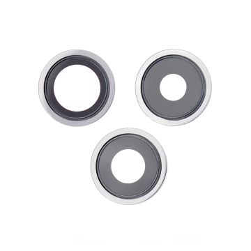 iPhone 13 Pro/13 Pro Max Kameralins med Ram - Silver- G-SP.se