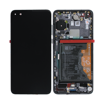 Huawei P40 Skärm med LCD Display + Batteri Original - Svart- G-SP.se