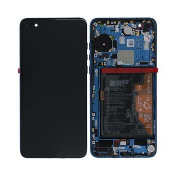 Huawei P40 Skärm med LCD Display + Batteri Original - Blå- G-SP.se