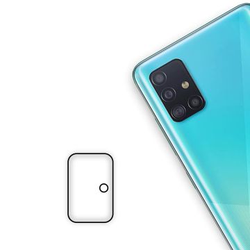 Kameraskydd Samsung Galaxy A51 Härdat Glas - Svart- G-SP.se
