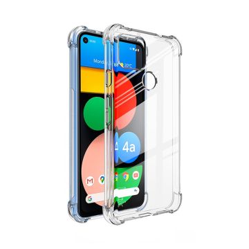 Stöttåligt Mobilskal Google Pixel 4A - Transparent- G-SP.se