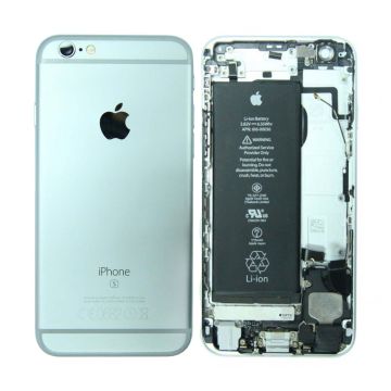 iPhone 6S Baksida med Komplett Ram med Batteri - Silver (Begagnad)- G-SP.se