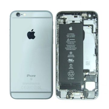 iPhone 6S Baksida med Komplett Ram med Batteri - Svart (Begagnad)- G-SP.se