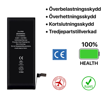 iPhone 6 Batteri Hög Kvalité- G-SP.se