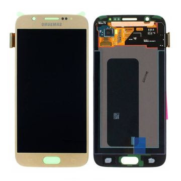 Samsung Galaxy S6 (SM-G920F) Skärm med LCD Display Original - Guld