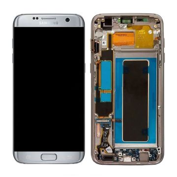 Samsung Galaxy S7 Edge (SM-G935F) Skärm med LCD Display Original - Silver 