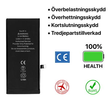 iPhone 11 Batteri Hög Kvalité- G-SP.se