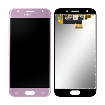Samsung Galaxy J3 2017 (SM-J330F) Skärm med LCD Display Original - Rosa- G-SP.se