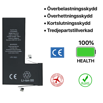 iPhone 11 Pro Batteri Hög Kvalité- G-SP.se