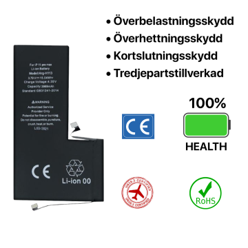 iPhone 11 Pro Max Batteri Hög Kvalité- G-SP.se
