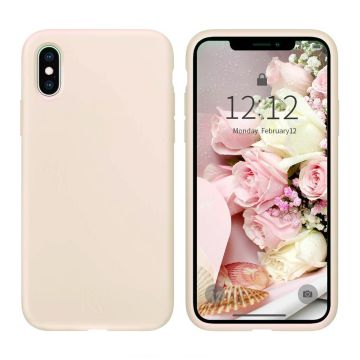 iPhone X/XS Skal - Silikon Beige Rvelon- G-SP.se