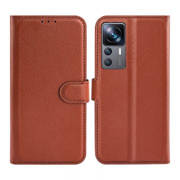 Xiaomi 12T/Xiaomi 12T Pro Plånboksfodral med Stativ - Brun- G-SP.se