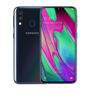 Begagnad Samsung Galaxy A40 64GB Svart - Bra Skick- G-SP.se