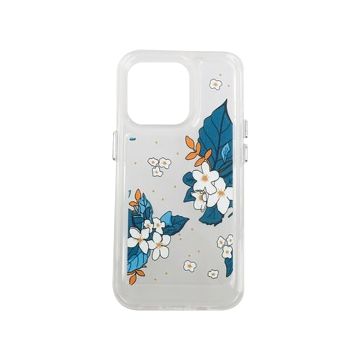 iPhone 14 Pro Mobilskal med motiv - Blå Blad- G-SP.se