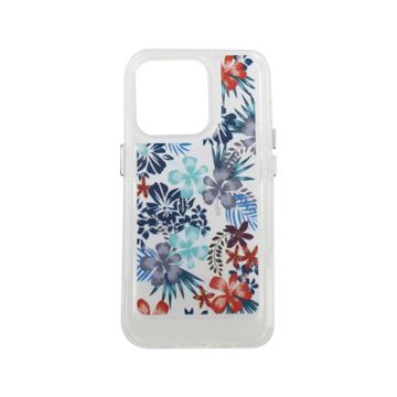 iPhone 14 Pro Mobilskal med motiv - Röda Blommar- G-SP.se