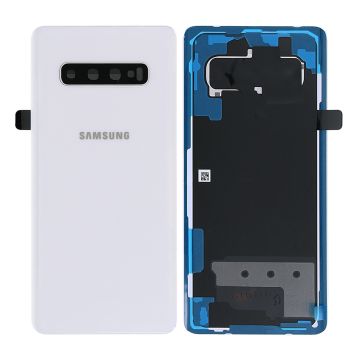 Samsung Galaxy S10 Plus (SM-G975F) Baksida Original - Keramik Vit