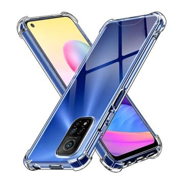 Xiaomi Mi 10T Stöttåligt Mobilskal - Transparent- G-SP.se