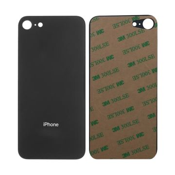 iPhone 8 Back Cover OEM Black-Big Camera Hole Size- G-SP.se