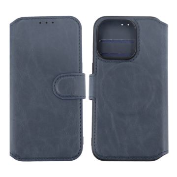 iPhone 15 Pro Plånboksfodral med Magsafe Rvelon - Blå- G-SP.se