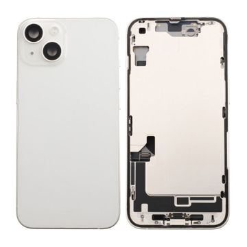 iPhone 14 Baksida med Komplett Ram - Vit- G-SP.se