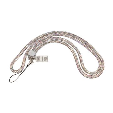 Mobilhalsband Snöre - Iriserande glitter