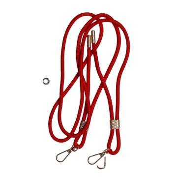 Mobilhalsband Universal dubbelfäste - Röd