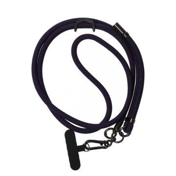 Mobilhalsband Universal justerbart - Mörklila