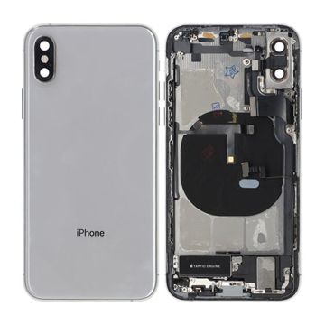 iPhone XS Baksida med Komplett Ram - Vit- G-SP.se