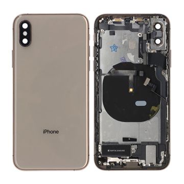 iPhone XS Baksida med Komplett Ram - Guld- G-SP.se
