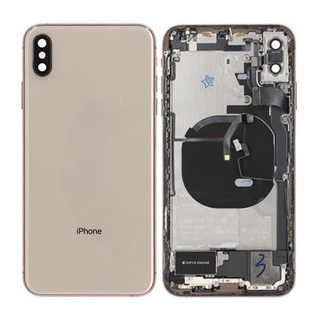 iPhone XS Max Baksida med Komplett Ram - Guld- G-SP.se
