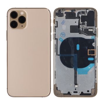 iPhone 11 Pro Max Baksida med Komplett Ram Premium - Guld
