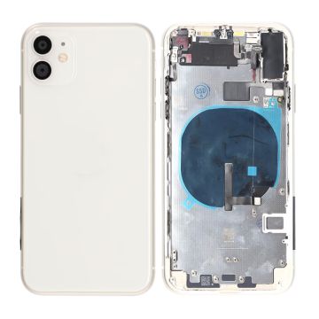 iPhone 11 Baksida med Komplett Ram Premium - Vit