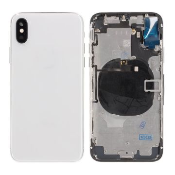 iPhone X Baksida med Komplett Ram Premium - Silver