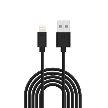 G-SP Laddkabel iPhone/iPad/Airpods MFi 3 meter - Svart- G-SP.se