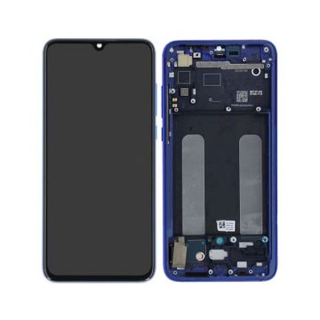 Xiaomi Mi 9 Lite Skärm/Display + Ram (Service Paket) - Blå- G-SP.se