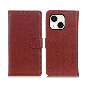 iPhone 13 Plånboksfodral med Stativ - Brun