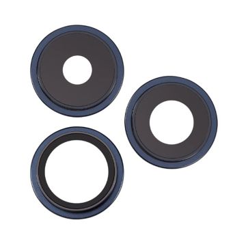 Kameralins med metallram iPhone 15 Pro - Blå