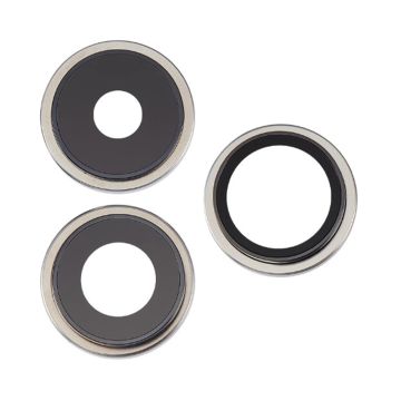 Kameralins med metallram iPhone 15 Pro - Vit