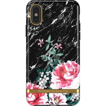 Richmond & Finch Skal iPhone Black Marble Floral - X/XS Case- G-SP.se