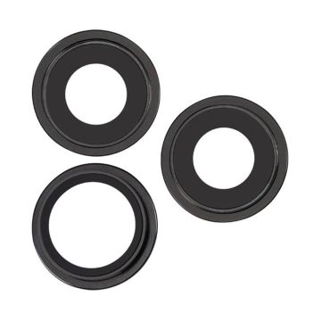 Kameralins med metallram iPhone 15 Pro Max - Svart