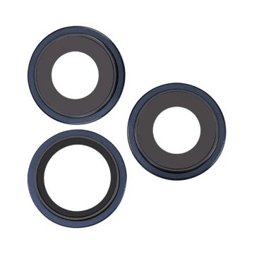 Kameralins med metallram iPhone 15 Pro Max - Blå