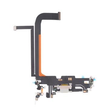 iPhone 13 Pro Max Laddkontakt med Flexkabel Original - Vit